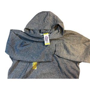 Women's Calvin Klein Medium Gray Hooded Plush Sweatshirt With Moisture Wicking